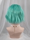 Evahair Cute Teal Green Bob Wavy Synthetic Wig with Bangs