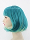 New Arrival Hidden Rainbow Color Teal Bob Synthetic Wig