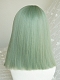 Evahair Light Green Medium Length Straight Synthetic Wig with Bangs