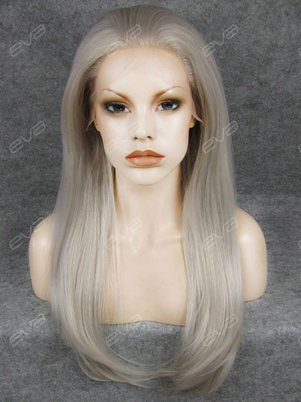 Human Hair Full Lace Wig Curly Ash Brown