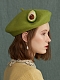 Creative Green Avocado Mori Beret Hat