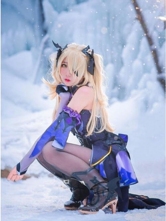 Evahair Genshin Impact Fischl cosplay costume
