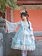 Evahair new style classical blue mesh lolita dress