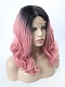 EvaHair Rouge Pink Loose wavy medium length lob Synthetic Wig