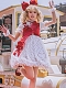 Evahair fashion red Polka Dot Mesh Lolita dress JSK