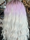 Preorder--Evahair 2021 New Style Purple Ombre Long Wavy Synthetic Lace Wig