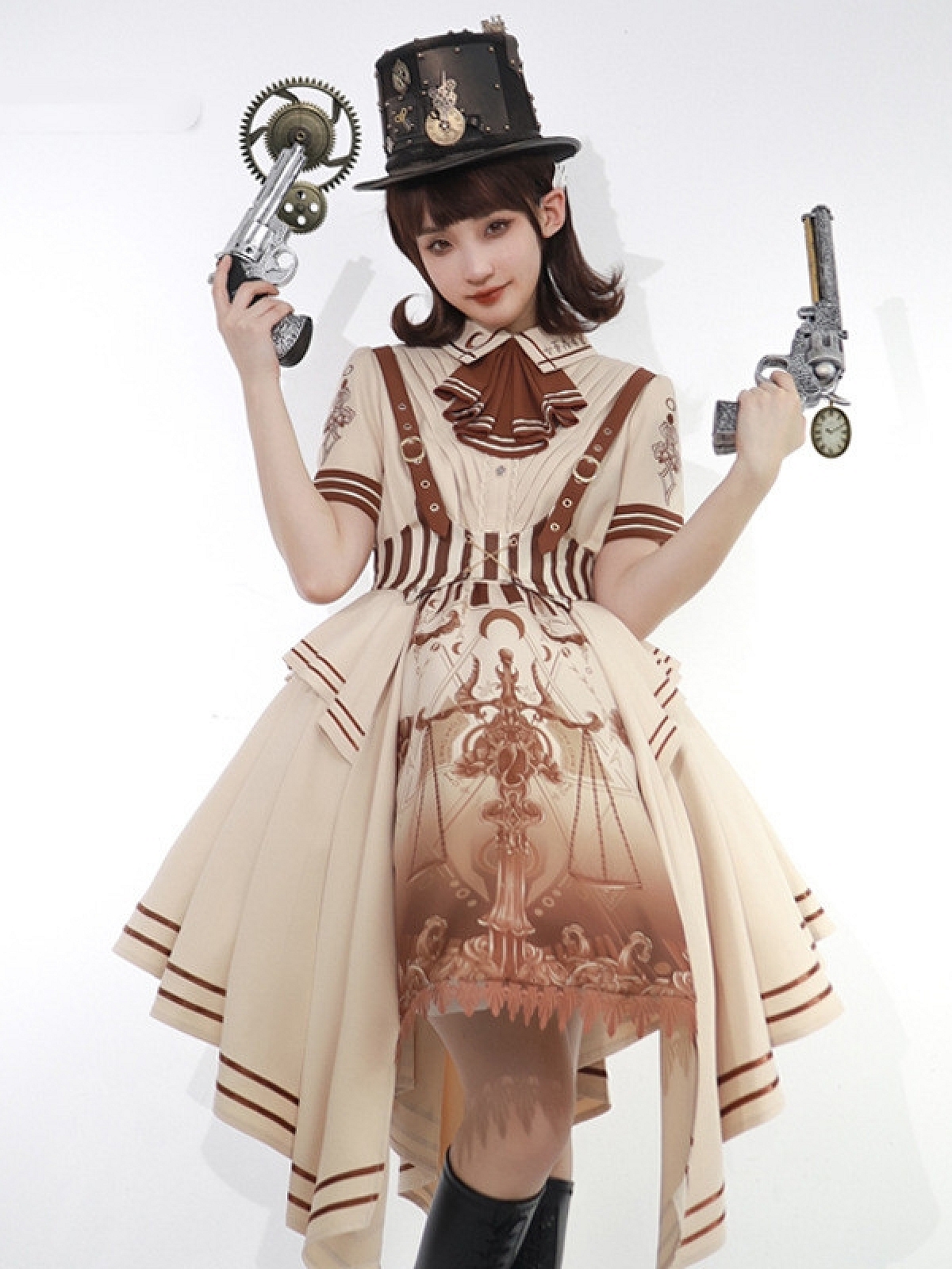 Evahair fashion steam punk style lolita dress