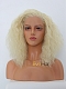 Fluffy Soft Curly Shoulder Length Blonde Synthetic Wig