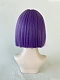 Evahair 2021 New Style Cute Purple Bob Straight Synthetic Wig with Bangs
