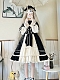 Evahair vintage style long sleeve black lolita dress 