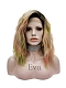 Evahair Colorful Shoulder Length Wavy Synthetic Lace Front Wig