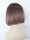 Pink Mix Purple Straight Bob Synthetic Chin Length Wig