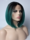 Teal Ombre Short Bob Synthetic Wig