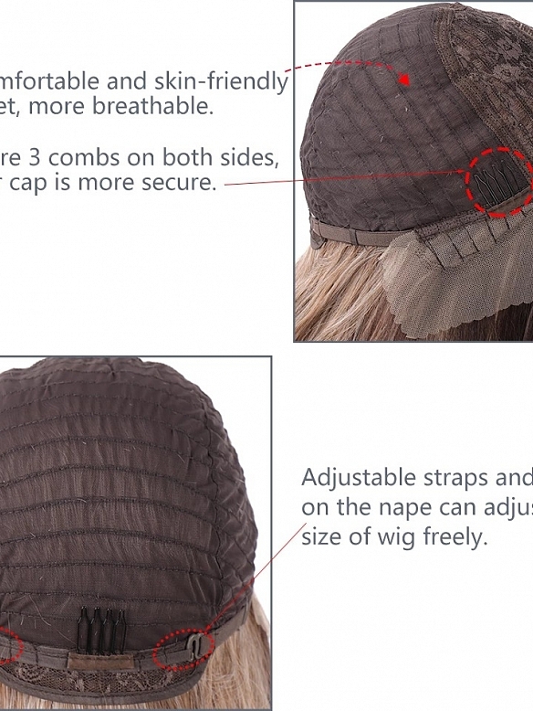 Evahair Fashion Style Sexy Brown Long wavy Synthetic Wig