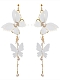 Fairy White Lace Butterfly Long Earrings