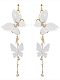 Fairy White Lace Butterfly Long Earrings