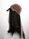 Evahair Half Black and Half Pink Wefted Cap Long Straight Synthetic Wig with Bangs