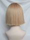 Evahair 2021 New Style Blonde Bob Short Straight Synthetic Wig with Bangs