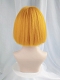 Evahair Yellowish Orange Short Bob Synthetic Wig with Bangs