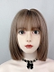 Evahair 2021 New Style Falx Brown Shoulder Length Straight Synthetic Wig with Bangs