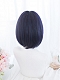 Evahair 2021 New Style Blue Bob Short Synthetic Wig with Bangs and Hime Cut