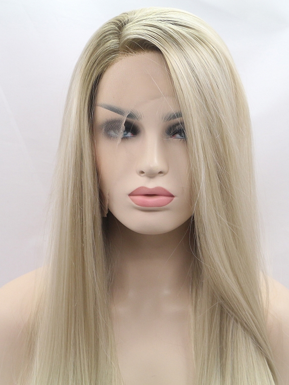 Evahair Fashion Style Sexy Blonde Long Straight Synthetic Wig