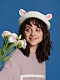 Cute White-Cat-Ears Mori Beret Hat