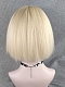 Evahair 2021 New Style Blonde Short Straight Synthetic Wig with Bangs