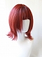Evahair Red Short Straight Synthetic Wig with Bangs