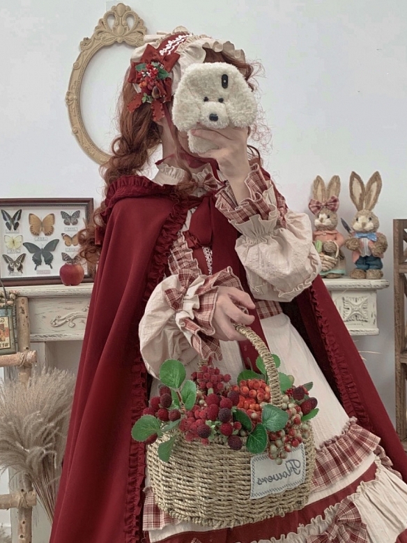 Evahair red ruffle cute lolita dress