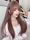 Fashion Rattan Pink wig lolita hime cut long straight wig