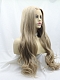 New Style Platinum Blonde  Wavy Wefted Cap Synthetic Wig