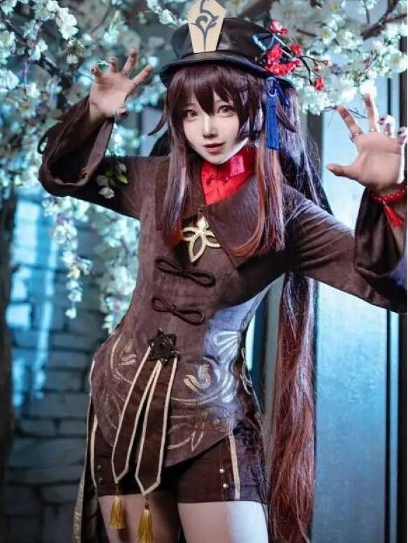 Evahair Genshin Impact Hutao cosplay costume
