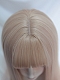 Evahair 2021 New Style Milk Tea Gold Color Long Straight Synthetic Wig with Bangs