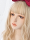 Evahair Puffy Cream Medium Wavy Synthetic Wig with Bangs