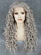 Hot Seller Grey Curls Lace Front Synthetic Wig