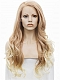 Long Wavy Blonde Synthetic Lace Front Wig