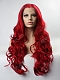 Red Long Wavy Synthetic Lace Front Wig