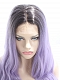  Ash Lavender Wavy Natural Synthetic Lace Front Wig