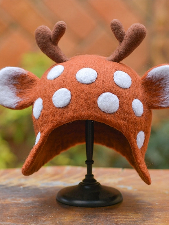 Christmas Elk Elf Mori Hat