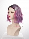 EvaHair Mix Purple Wavy Lob Synthetic Capless Wigs