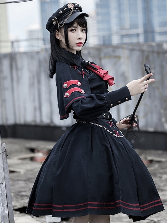 Evahair fashion dark punk style lolita suits