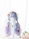 Evahair Lolita Multicolored Long Wavy Synthetic Wig with Bangs