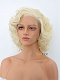 Platinum Blonde Marilyn Monroe Inspired Short Lace Front Synthetic Wig for Daily Wear