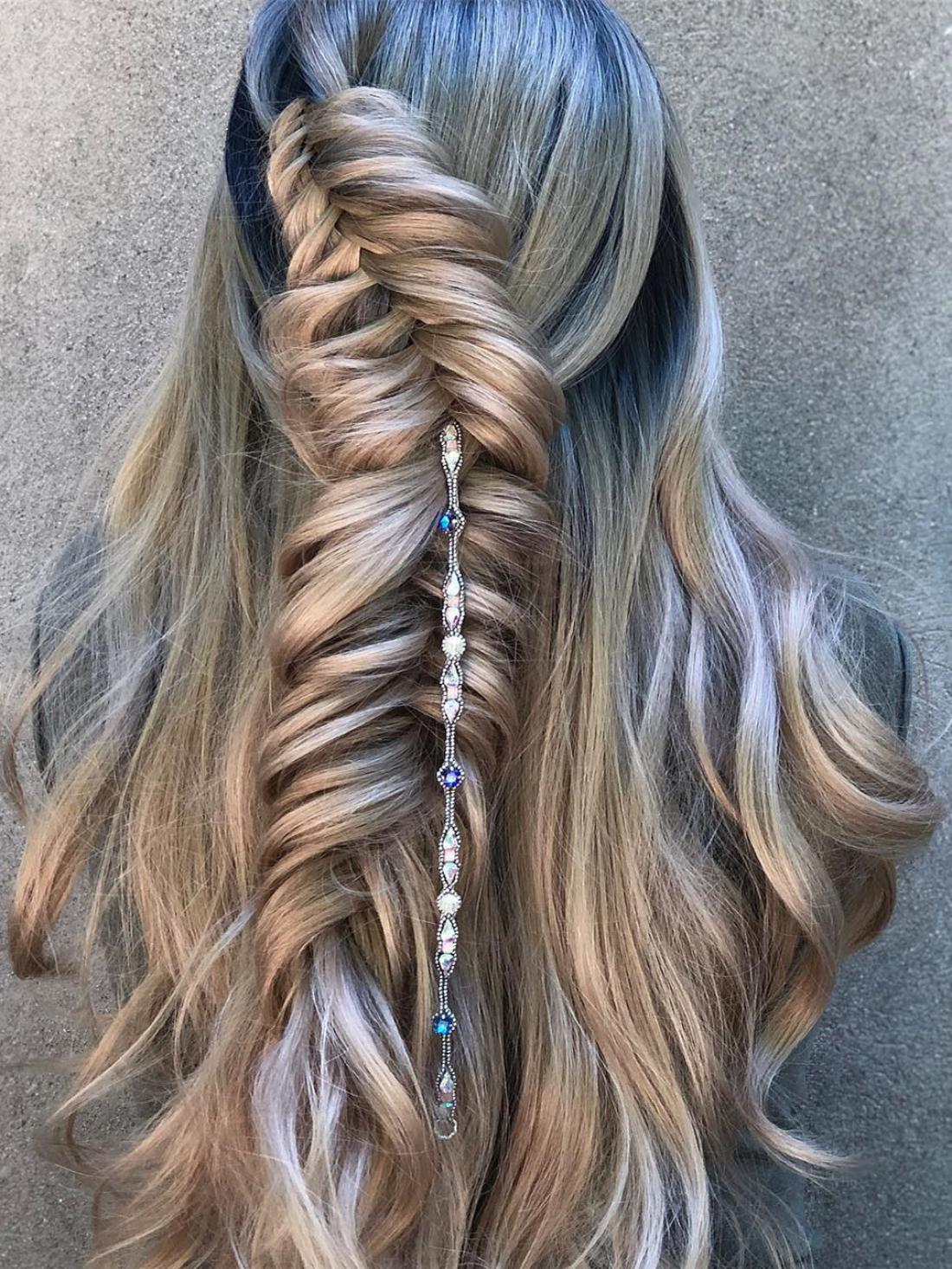 Honey Brown Ombre With Sexy Wavy Synthetic Lace Front Wig All