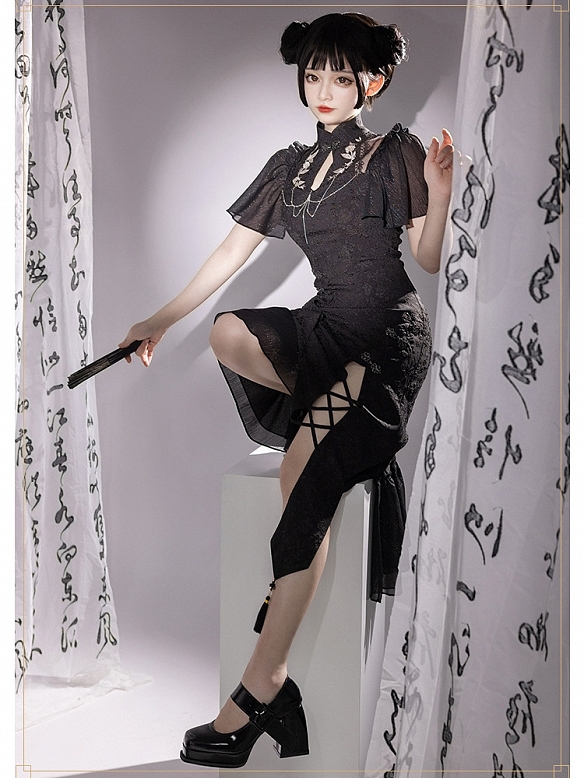 Evahair Chinese Chi-Pao style lolita dress Jsk