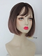 Pink Mix Purple Straight Bob Synthetic Chin Length Wig