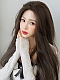 Evahair fashion Brown long straight hair T-lace wig