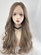 Evahair Fashion lolita Style Brown Long wavy Synthetic Wig