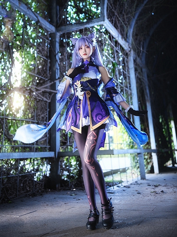 Evahair Genshin Imoact Keqing cosplay costume
